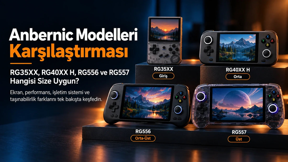 Anbernic Modelleri Karşılaştırması: RG35XX, RG40XX H, RG556 ve RG557 Hangisi Size Uygun?