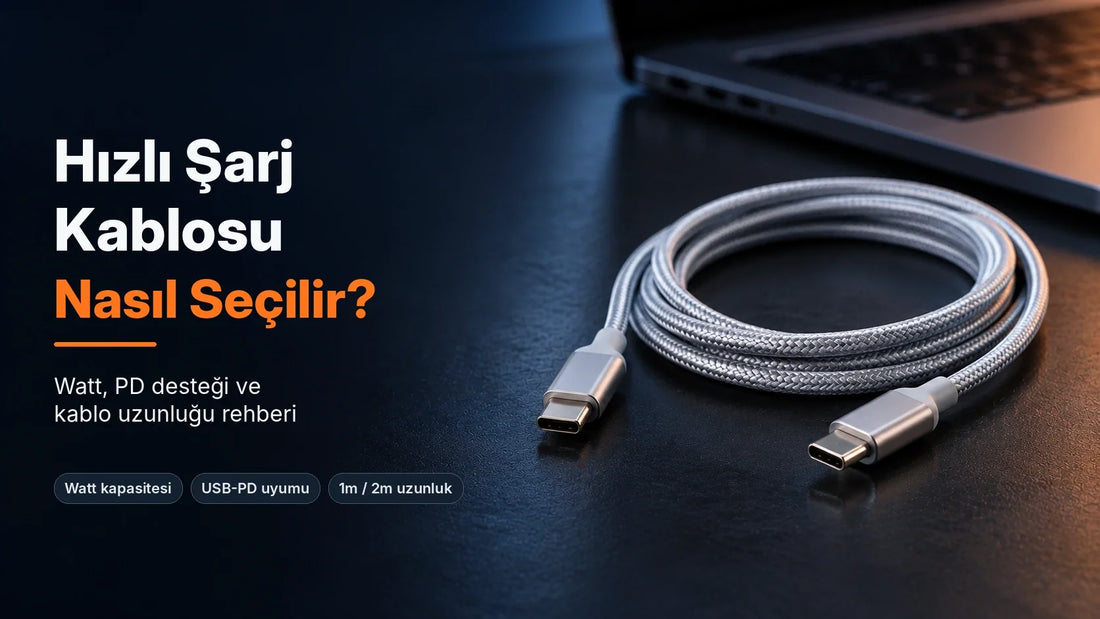 Hızlı Şarj Kablosu Nasıl Seçilir? Watt, PD Desteği ve Kablo Uzunluğu Rehberi