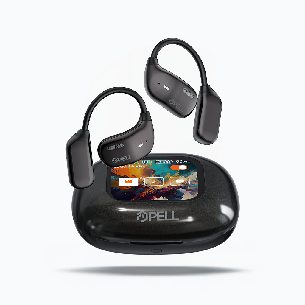 EAR-16 150 Dil Gerçek Zamanlı Yapay Zeka Çeviri Kulaklığı, LCD Dokunmatik Ekranlı Bluetooth 5.4 ANC Kulaklık