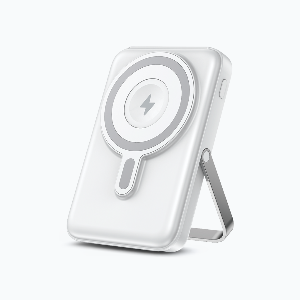 PL-F22 10000 mAh MagSafe Uyumlu Kablosuz Powerbank 22.5W Turbo Hızlı Taşınabilir Şarj Cihazı - Beyaz