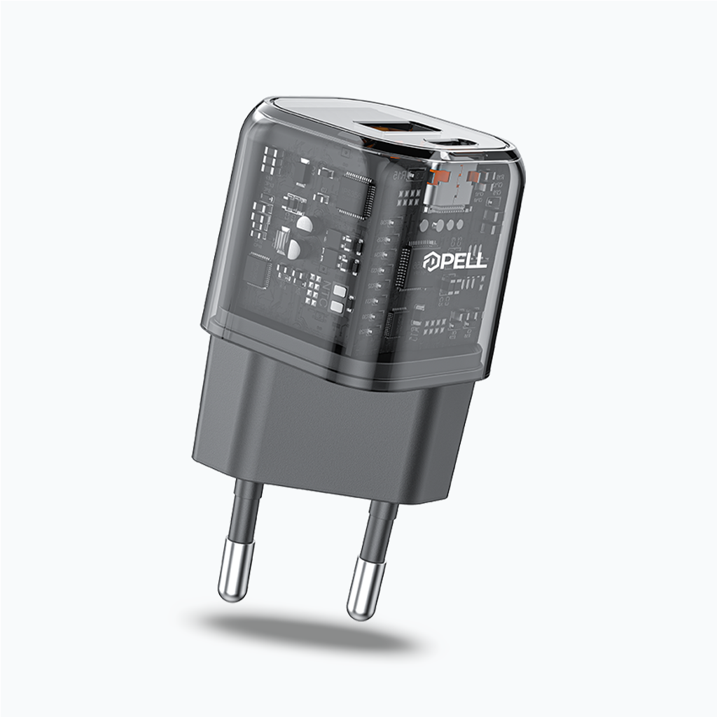 PL-E11 20W PD Çift Girişli Hızlı Şarj Başlığı, USB ve Type-C Seyahat Adaptörü