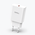 20W PD+QC Çift Portlu Turbo Hızlı Şarj Başlığı, Type-C ve USB Girişli Seyahat Adaptörü