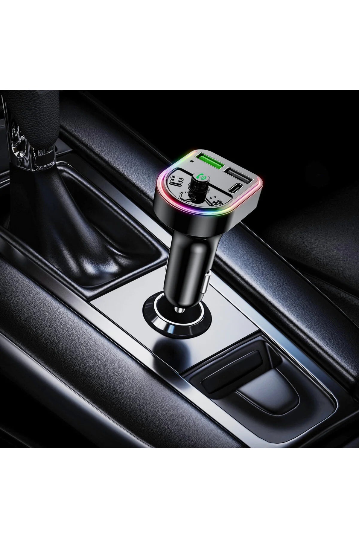 PL-C16 Bluetooth Araç Kiti Araç Fm Transmitter Şarj USB Type-C MP3 PD Çakmaklık Girişli Ürün ana görseli