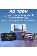 RG 406H Retro El Oyun ı Konsolu 4 Inç HD Ekran Bluetooth WIFI 8G + 128G Android 13 512G PSP PS2 /MOR / BEYAZ /MOR /GRİ