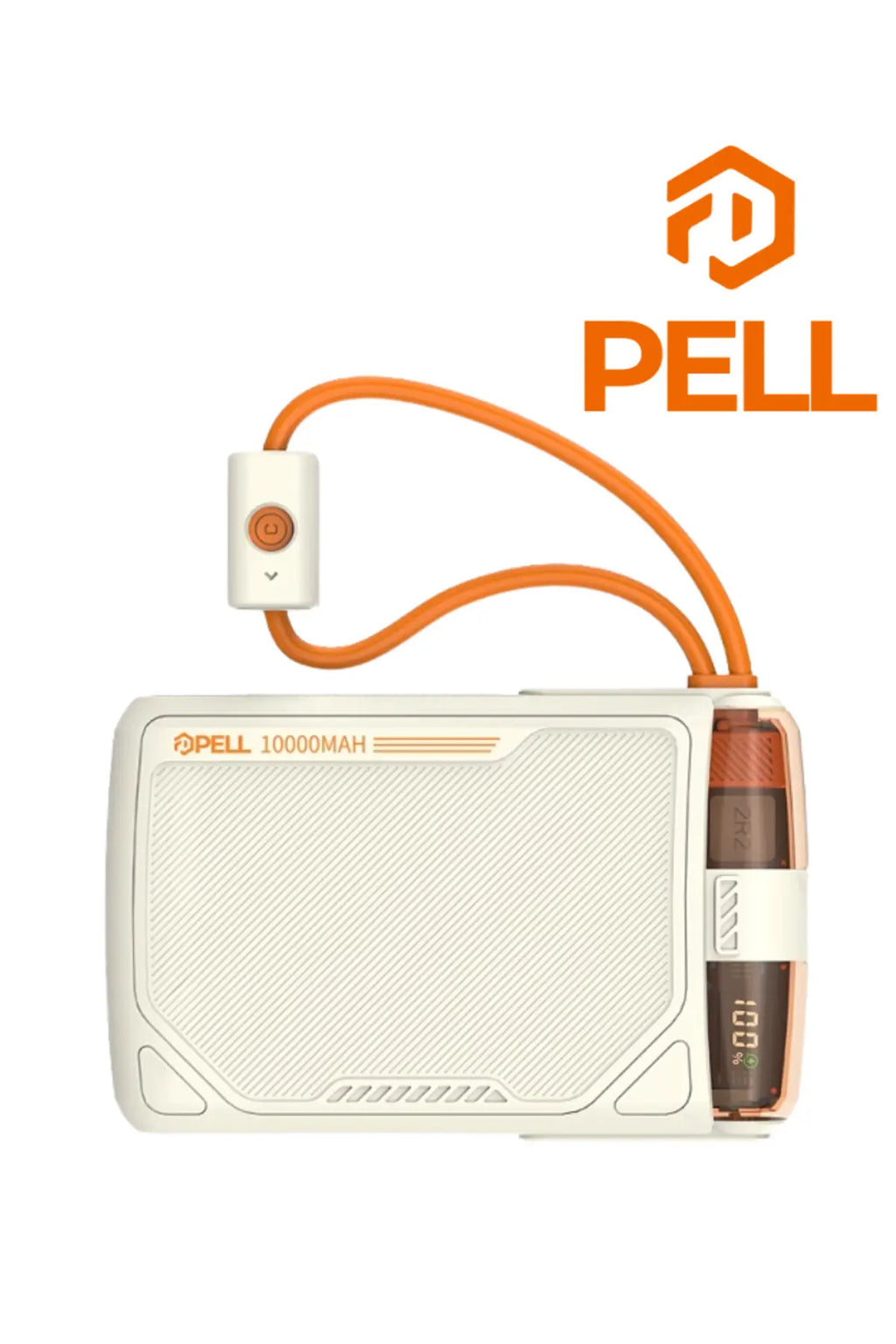 PL-F01 Dijital Ekran Ultra 10.000 Mah. 22.5w Turbo Şarj Kablosuz Powerbank BEJ / GRİ