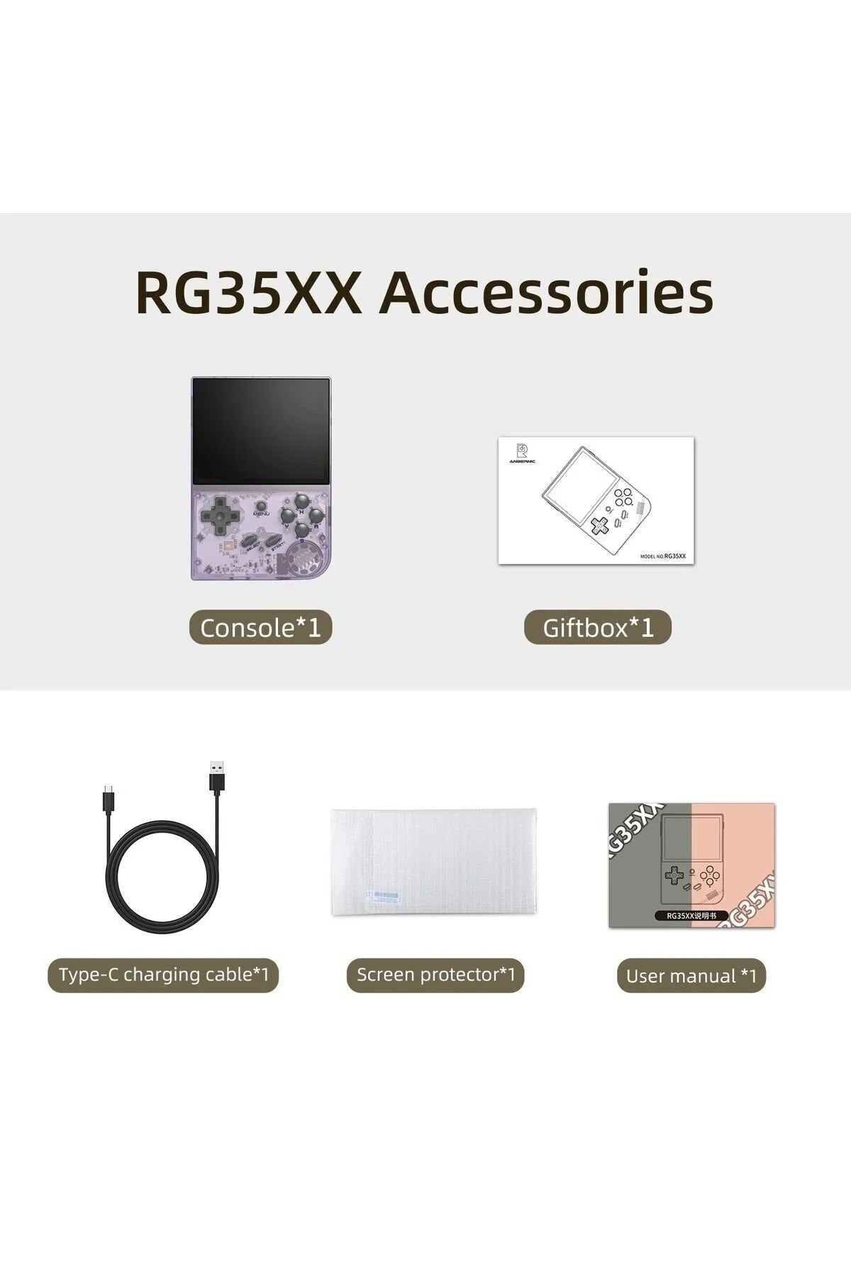 Rg35xx Retro Tv Uyumlu El Oyun Konsolu Game Boy Nintendo Playstation Arcade Ürün ikincil görseli