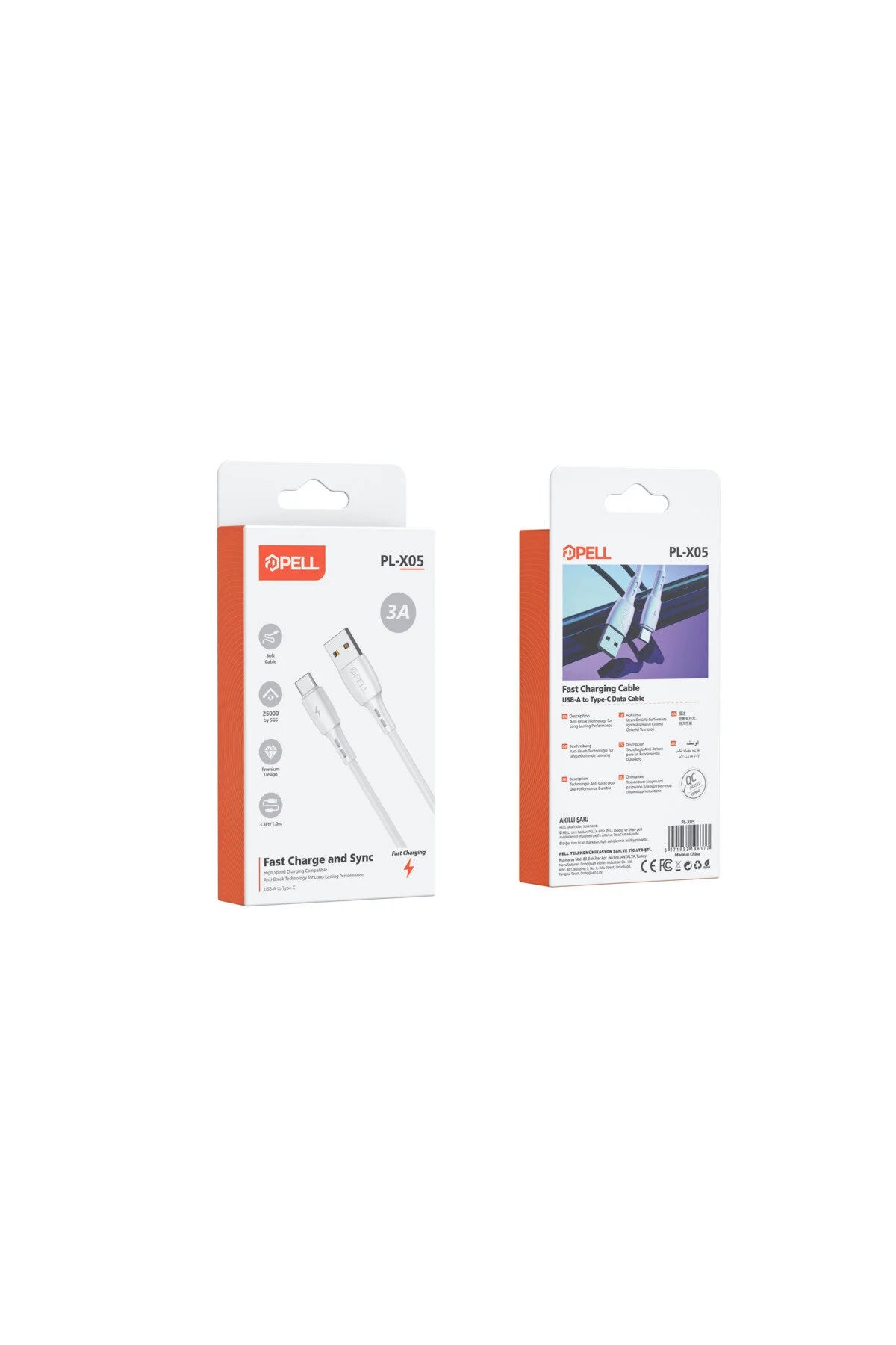 PL-X05 TYPE-C HIZLI ŞARJ VE DATA KABLOSU Ürün ikincil görseli