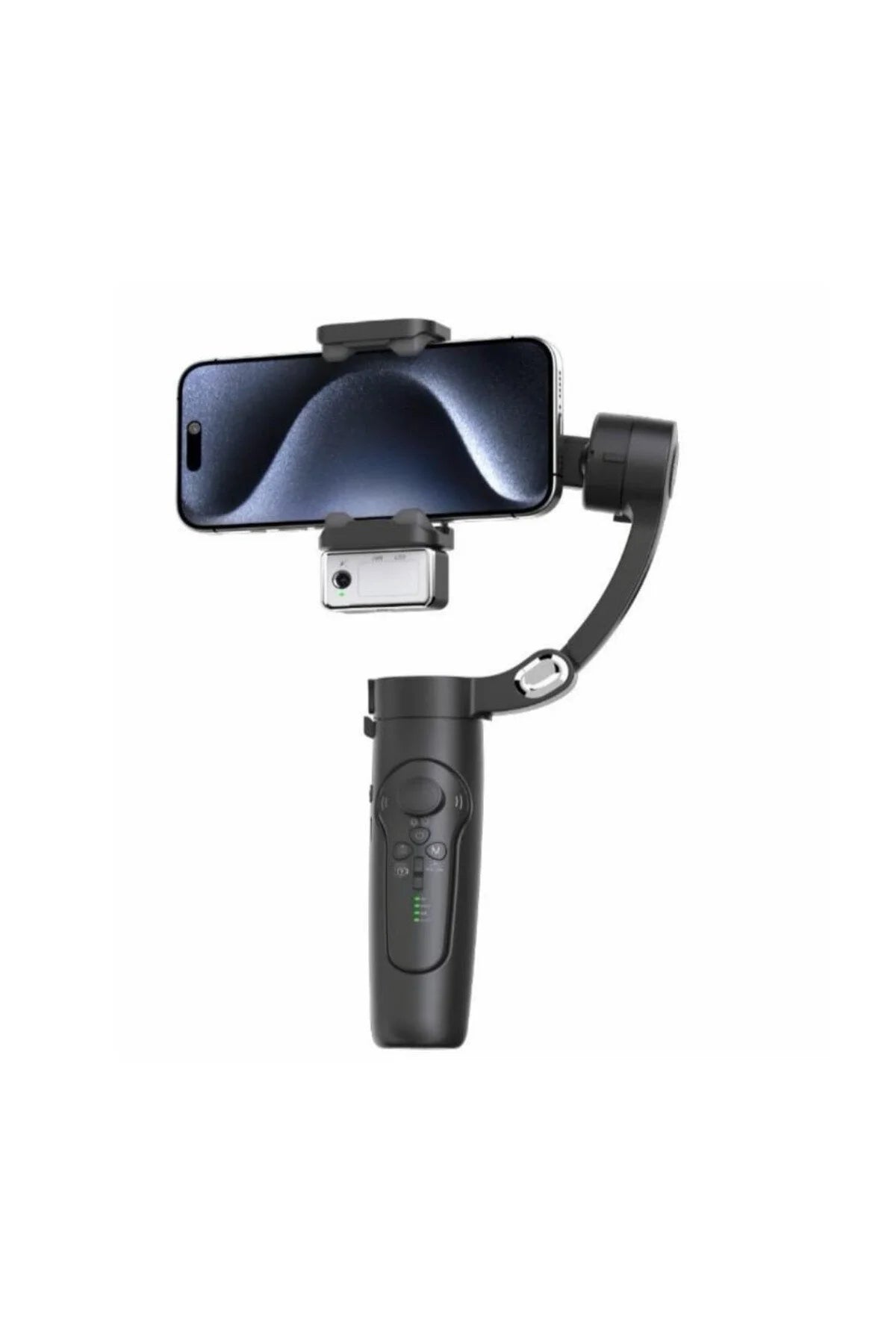 M3 Alpro 3 Eksenli Akıllı AI Takip Özellikli Gimbal Telefon SİYAH BEYAZ