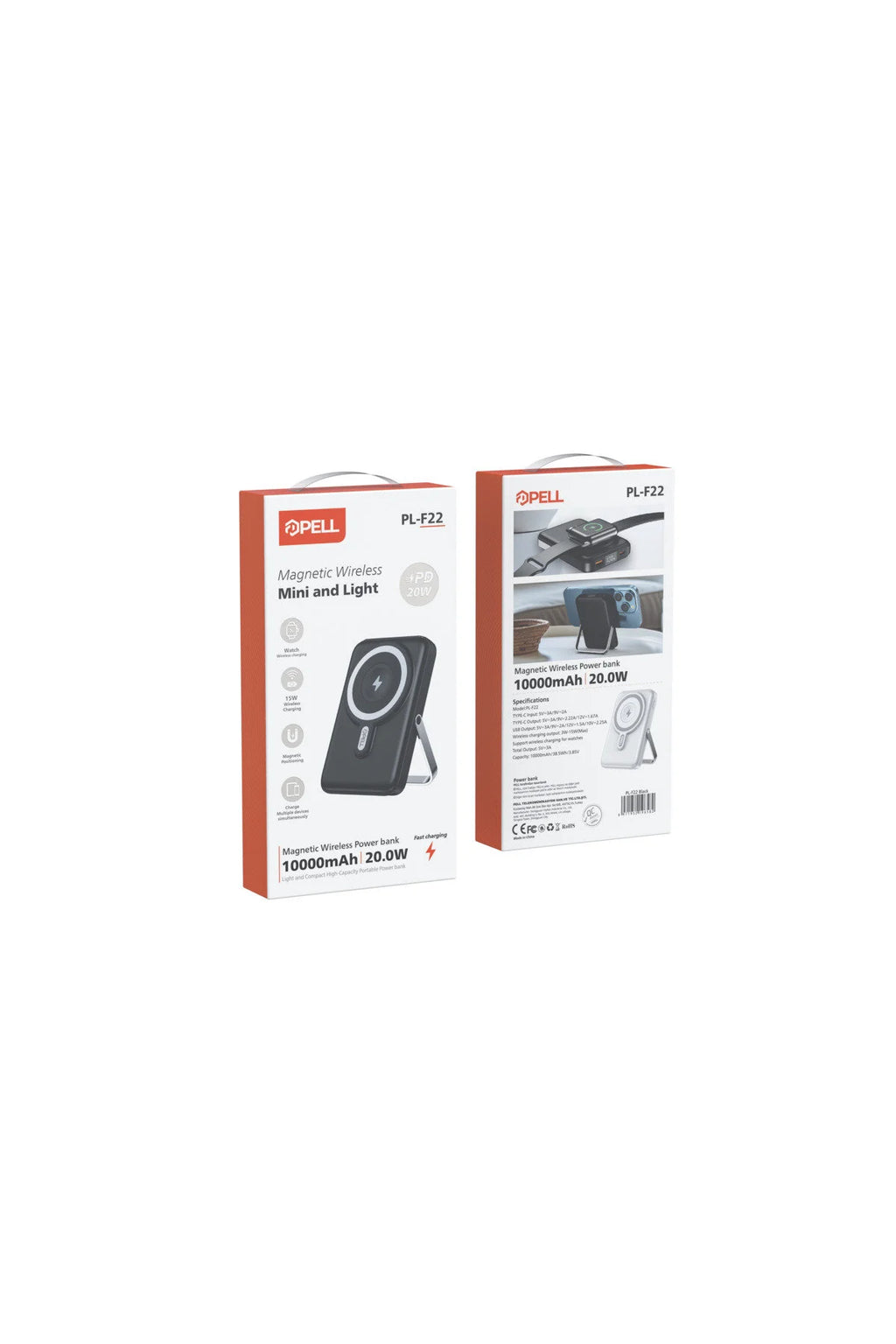 PL-F22 MANYETİK WİRELESS PD 20W POWERBANK BEYAZ