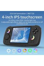 RG 406H Retro El Oyun ı Konsolu 4 Inç HD Ekran Bluetooth WIFI 8G + 128G Android 13 512G PSP PS2 /MOR / BEYAZ /MOR /GRİ