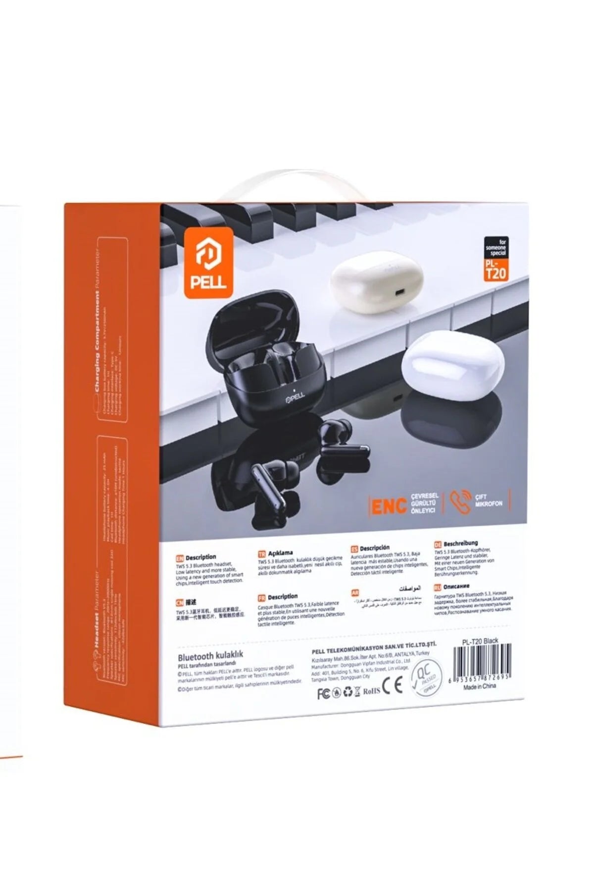 T20 Premium Kulakiçi Bluetooth 5.3 Kulaklık Anc/enc Teknolojisi