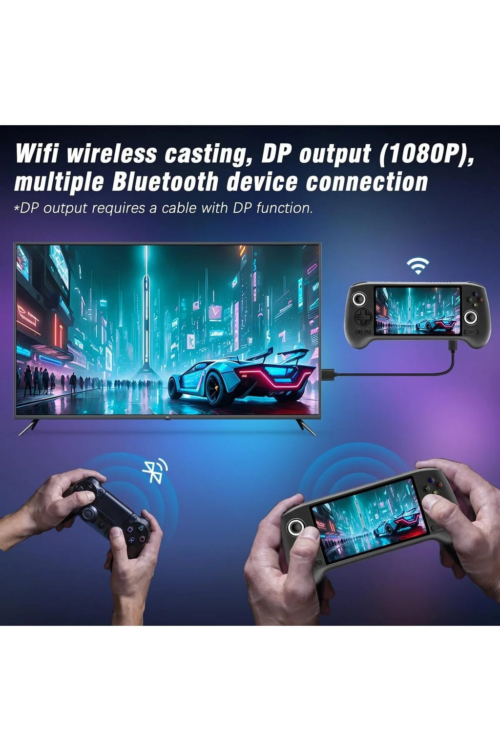 RG556 Retro El Oyun Konsolu, 5. 4 8 inç IPS Screen Android 13 Dokunmatik Ekran Destekli , 1080p