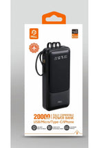 PL-K201 20.000 mAh. Göstergeli Lightning-Micro-Type-C ve Tablet girişli Powerbank