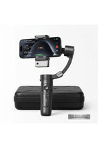 M3 Alpro 3 Eksenli Akıllı AI Takip Özellikli Gimbal Telefon SİYAH BEYAZ