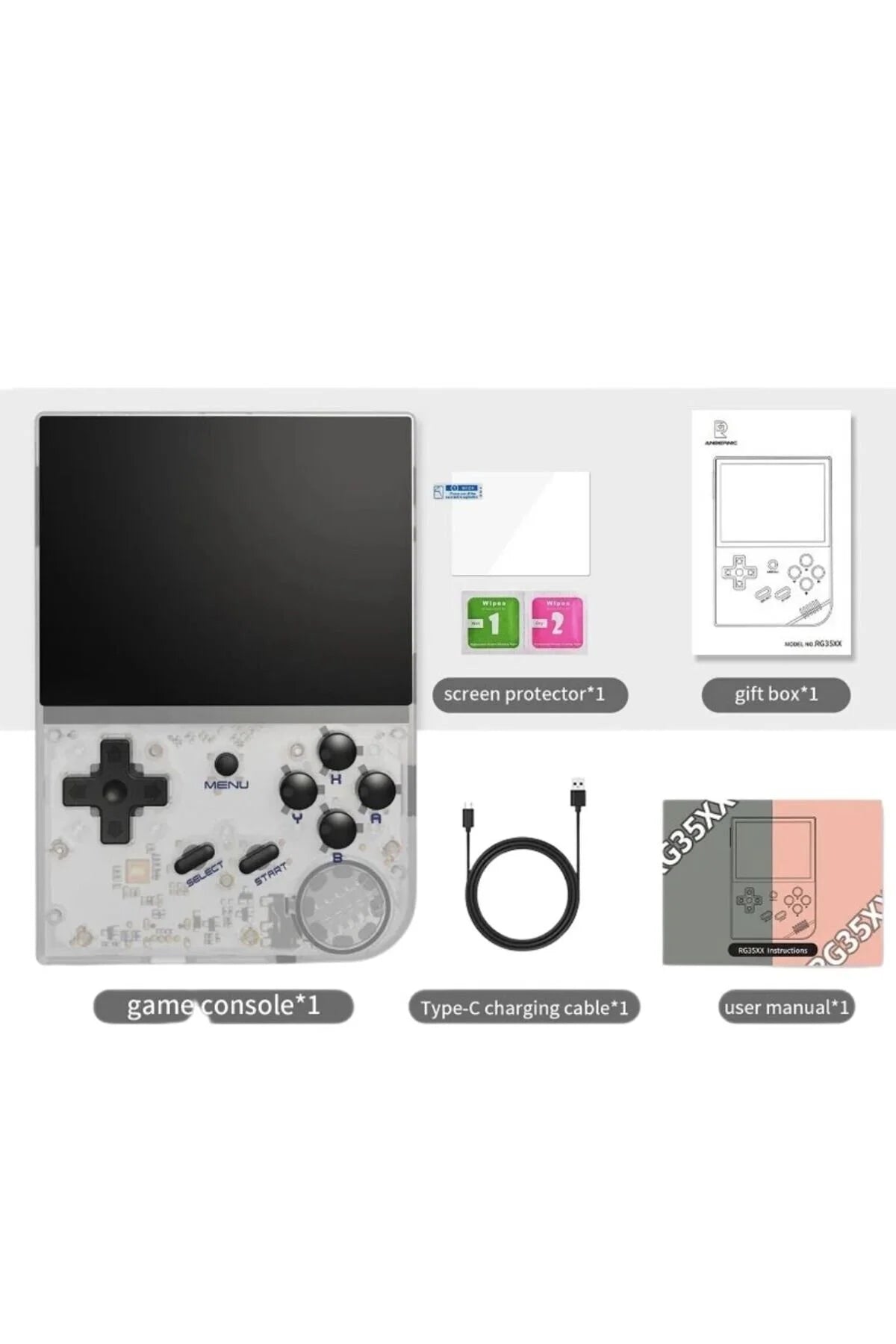 Rg35xx Retro Tv Uyumlu El Oyun Konsolu Game Boy Nintendo Playstation Arcade Ürün ana görseli