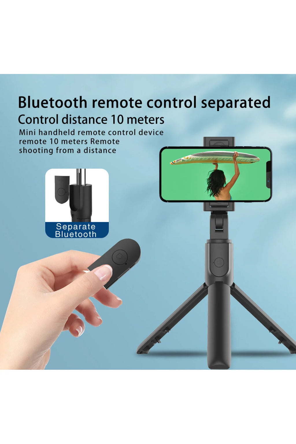 Tripod L02 4 In 1 Bluetooth Kumandalı Tripod Selfie Çubuğu