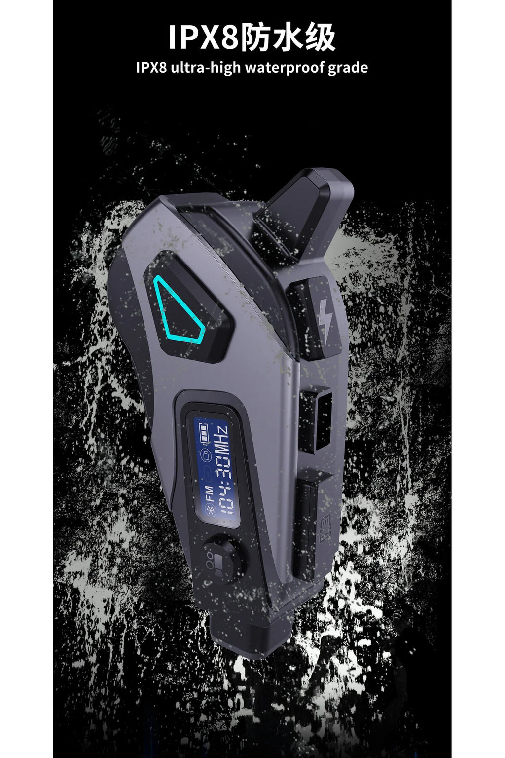 K10 DVR Kameralı İntercom Bluetooth Kulaklık Kayıt + FM