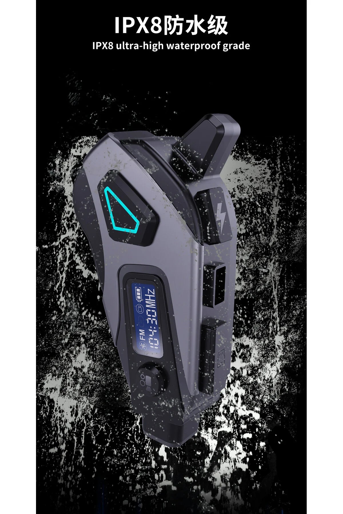 K10 DVR Kameralı İntercom Bluetooth Kulaklık Kayıt + FM