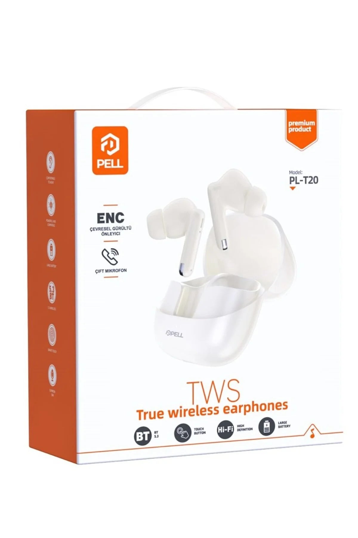 T20 Premium Kulakiçi Bluetooth 5.3 Kulaklık Anc/enc Teknolojisi Ürün ikincil görseli