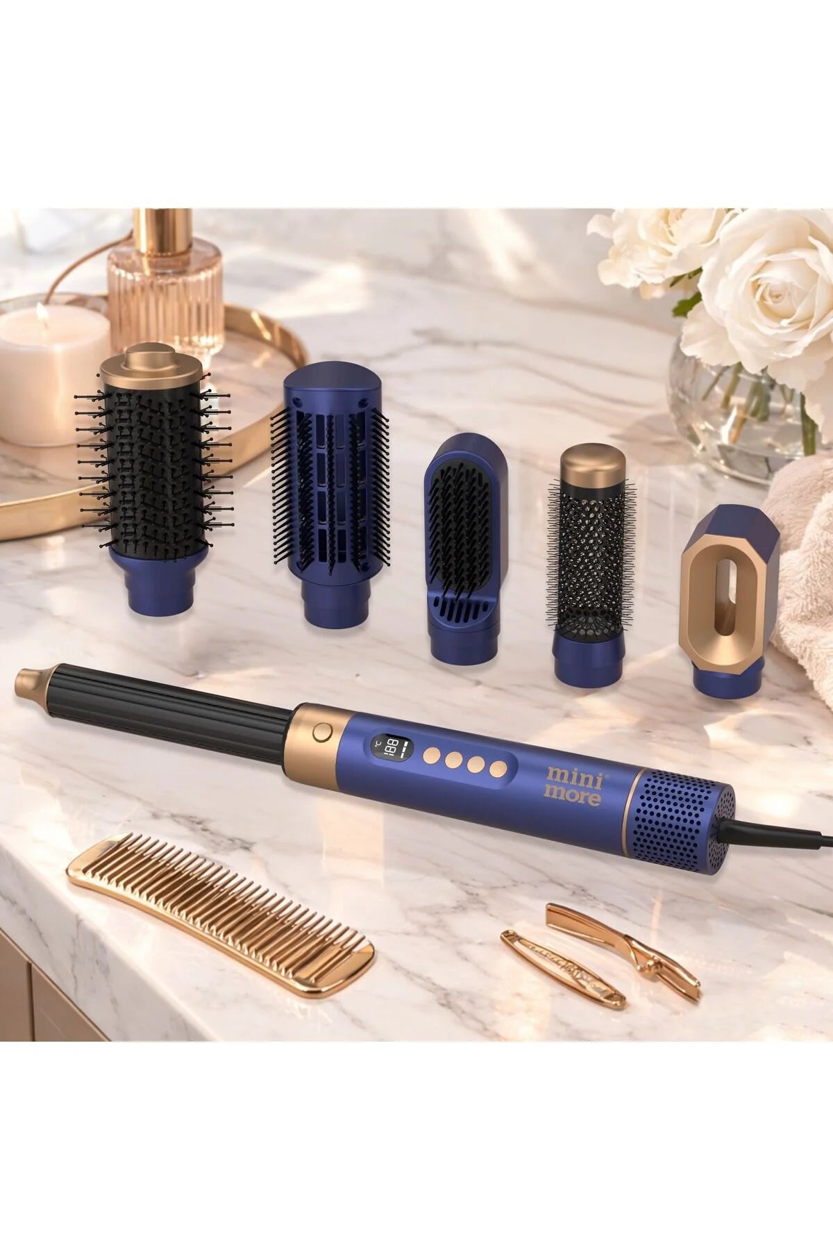 Mini More Professional 6 In 1 Airstyler Hava Üflemeli Saç Şekillendirici Seti
