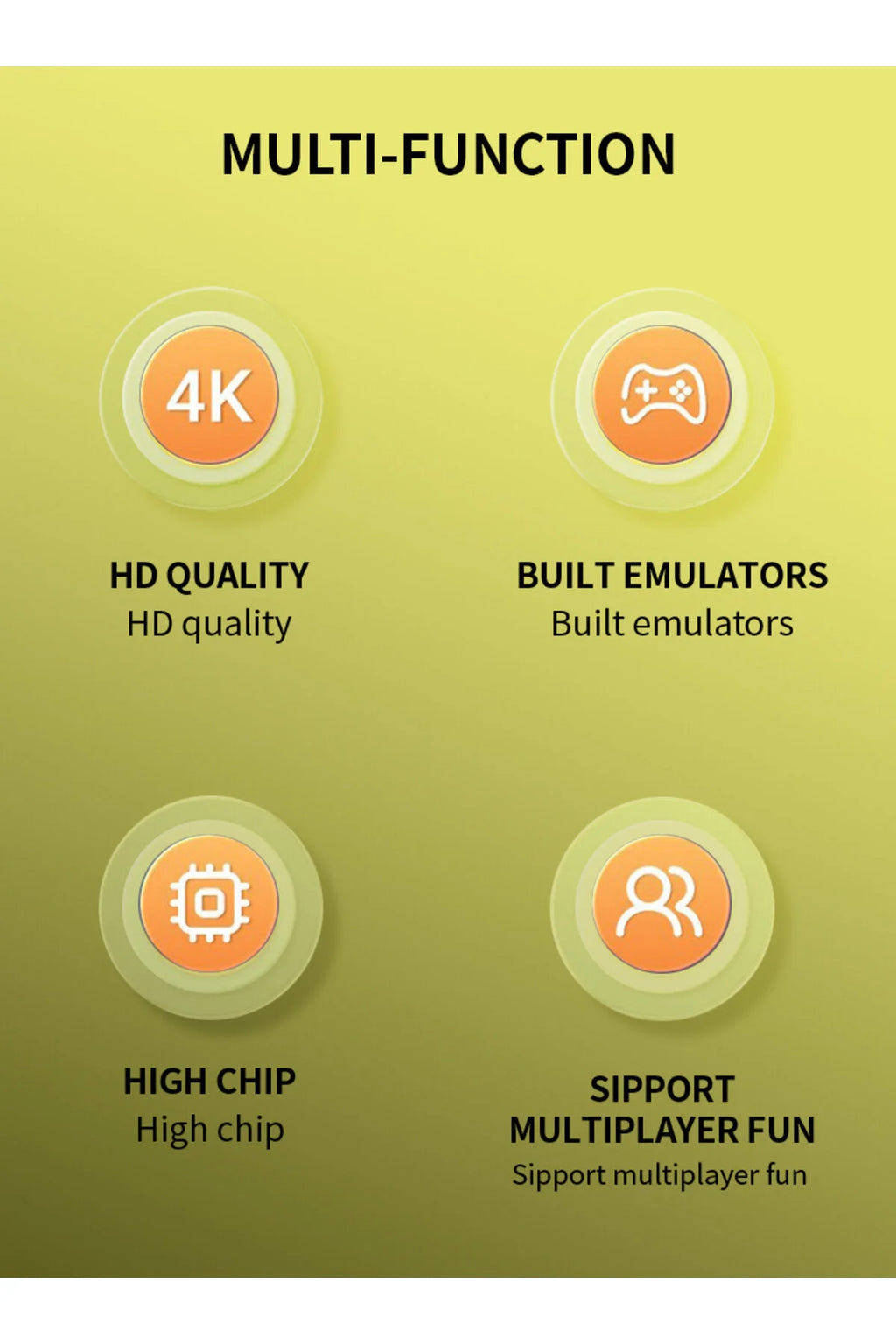 Q8 Max 4K Ultra HD Retro Oyun Konsolu - 40+ Emülatör 48.000+ Oyunlu Game Stick