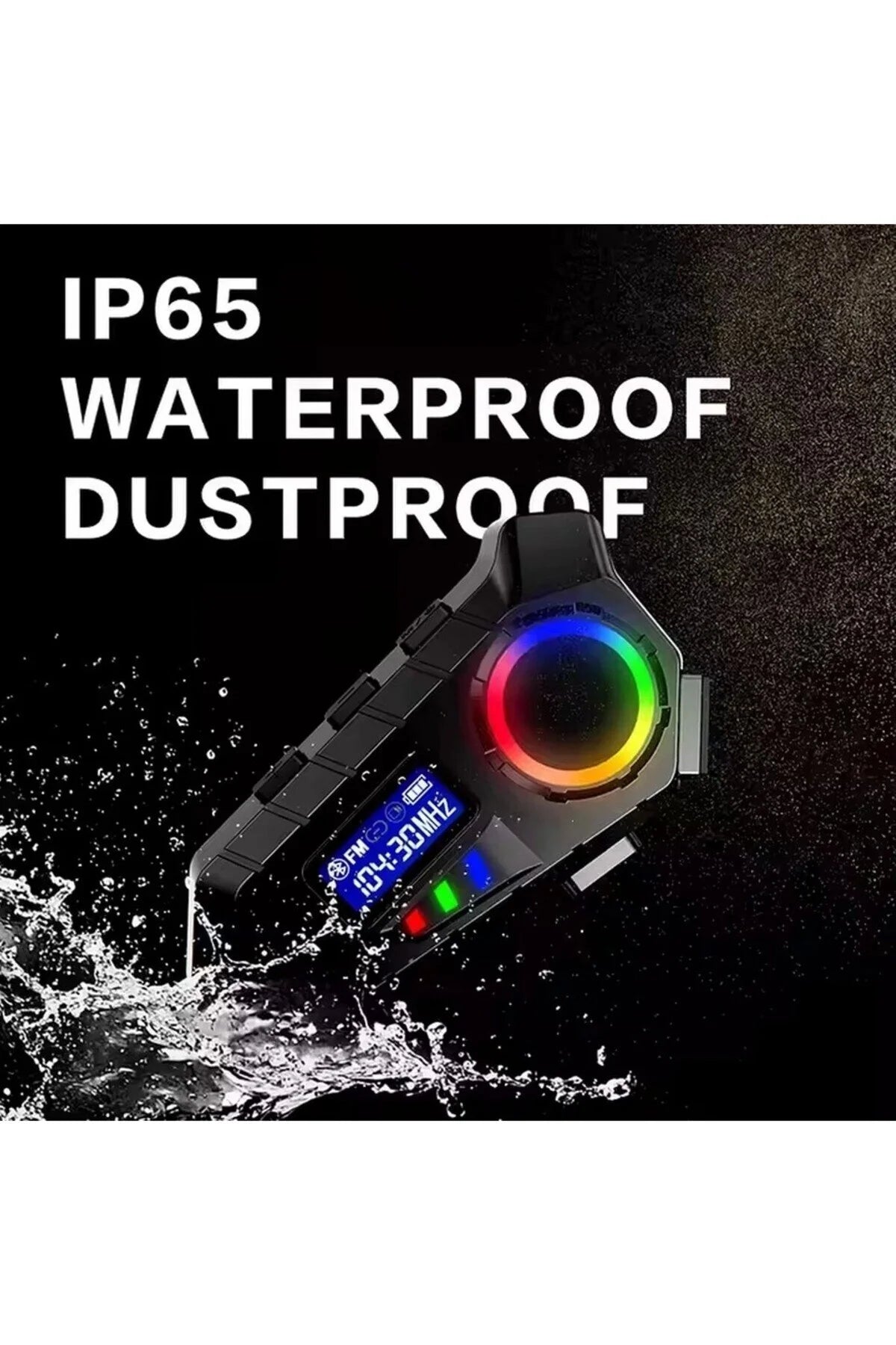 Y30 Kask Kulaklık Bluetooth Motosiklet Kulaklık Rgb Radyolu Intercom