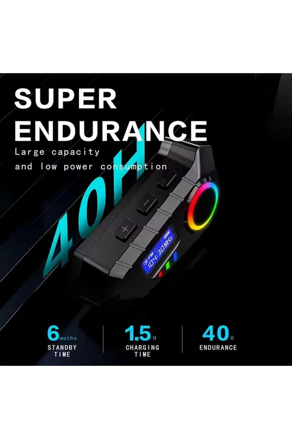 Y30 Kask Kulaklık Bluetooth Motosiklet Kulaklık Rgb Radyolu Intercom