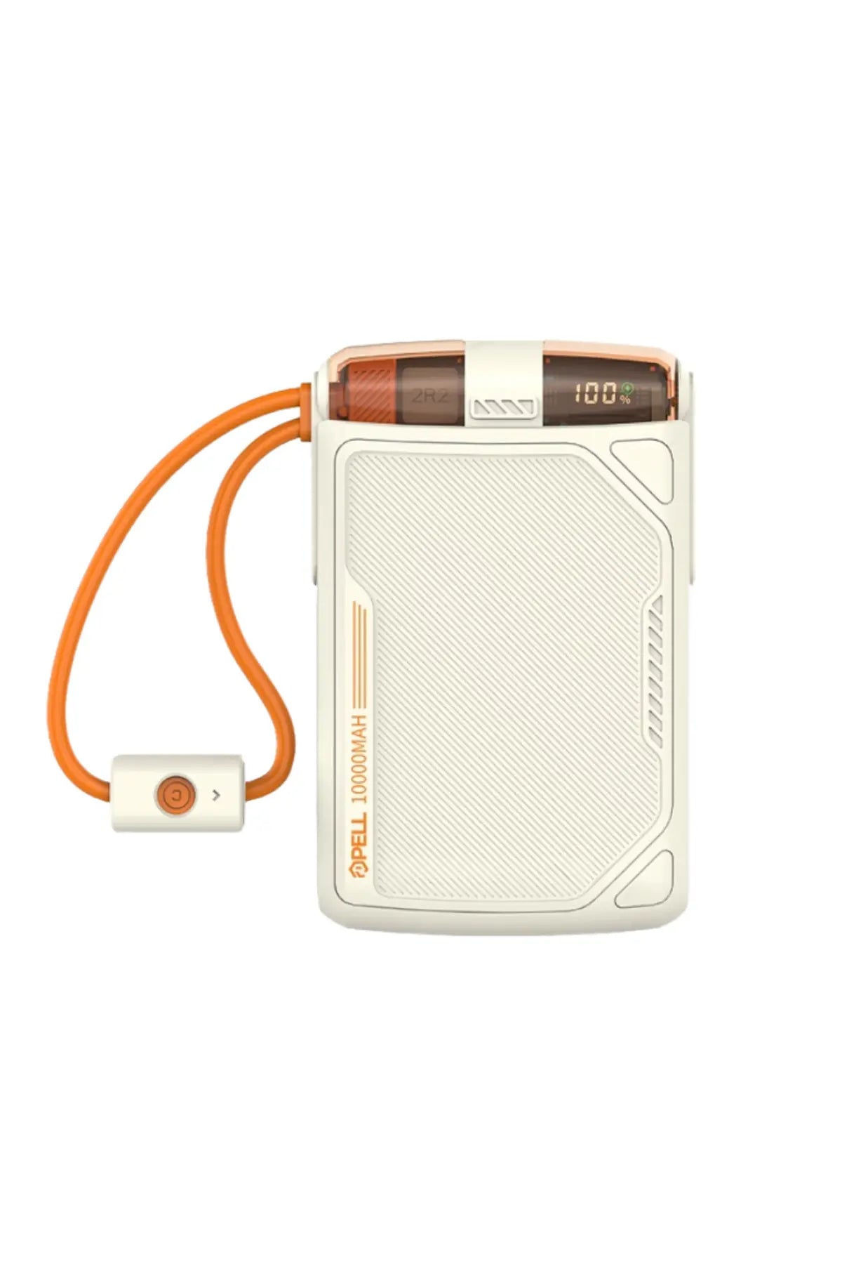 PL-F01 Dijital Ekran Ultra 10.000 Mah. 22.5w Turbo Şarj Kablosuz Powerbank BEJ / GRİ