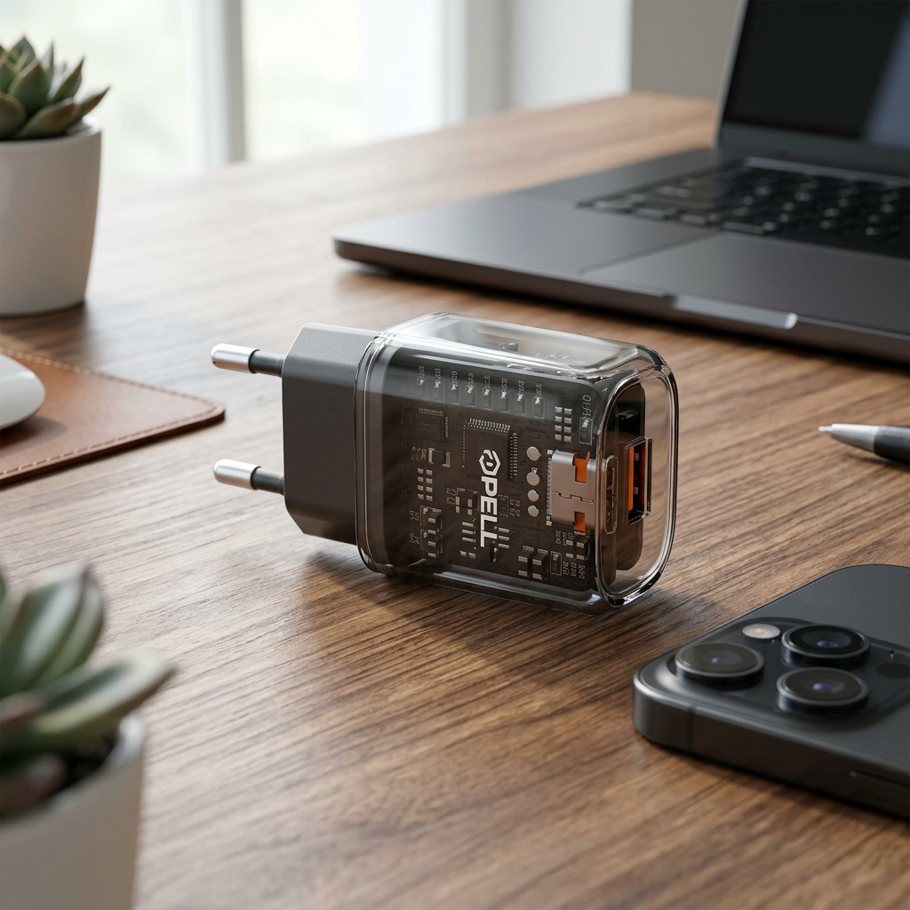 PL-E11 20W PD Çift Girişli Hızlı Şarj Başlığı, USB ve Type-C Seyahat Adaptörü
