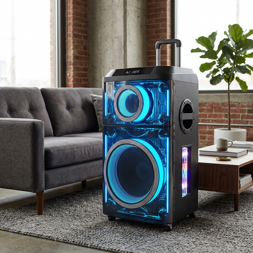 Büyük Boy 12H 6000W Bluetooth Hoparlör 462x423x823mm