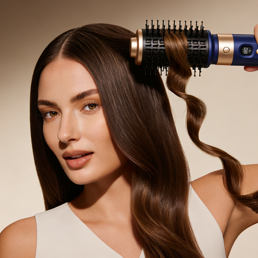 Mini More 6 In 1 Airstyler Hava Üflemeli Saç Şekillendirici Seti Coanda Etkili Saç Düzleştirici ve Maşa