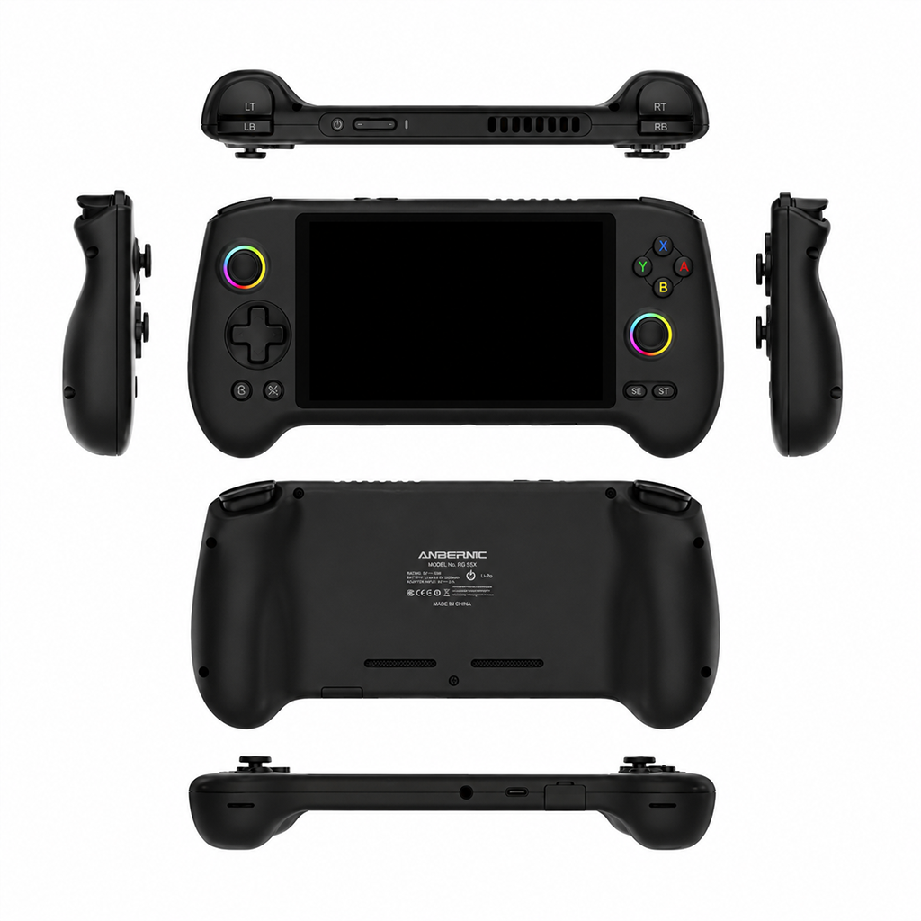 ANBERNIC RG557 Android Retro Handheld Oyun Konsolu 256GB, PS2 ve GameCube Destekli Taşınabilir Emülatör