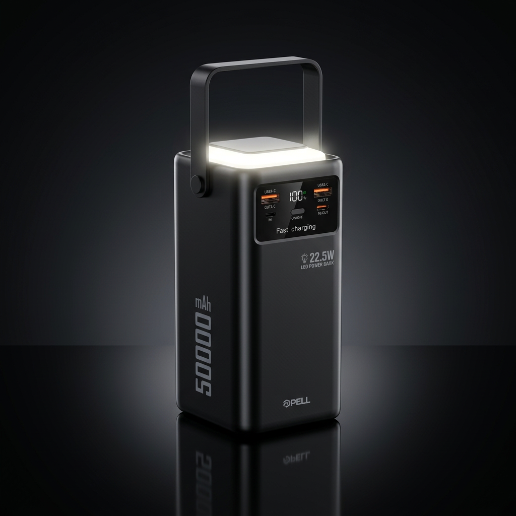 PL-F23 50000 mAh Powerbank 22.5W, LED Işıklı Turbo Hızlı Taşınabilir Şarj Cihazı