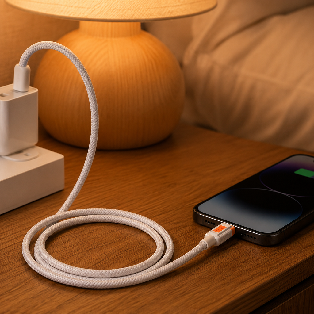 30w Hızlı Şarj Ve Data Kablosu Usb To Lightning