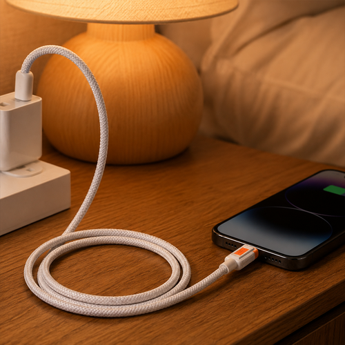 30w Hızlı Şarj Ve Data Kablosu Usb To Lightning