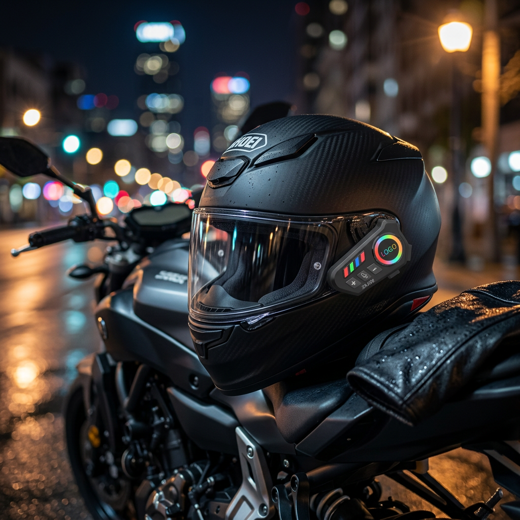 K06 Motosiklet Kask Kulaklık Bluetooth 5.4, Kablosuz Motor Kulaklık