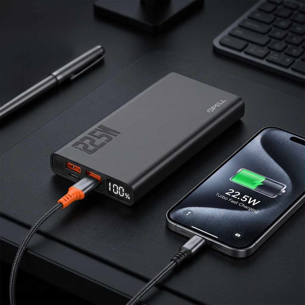 F06 10000 mAh Powerbank 22.5W, PD 20W Turbo Hızlı Taşınabilir Şarj Cihazı