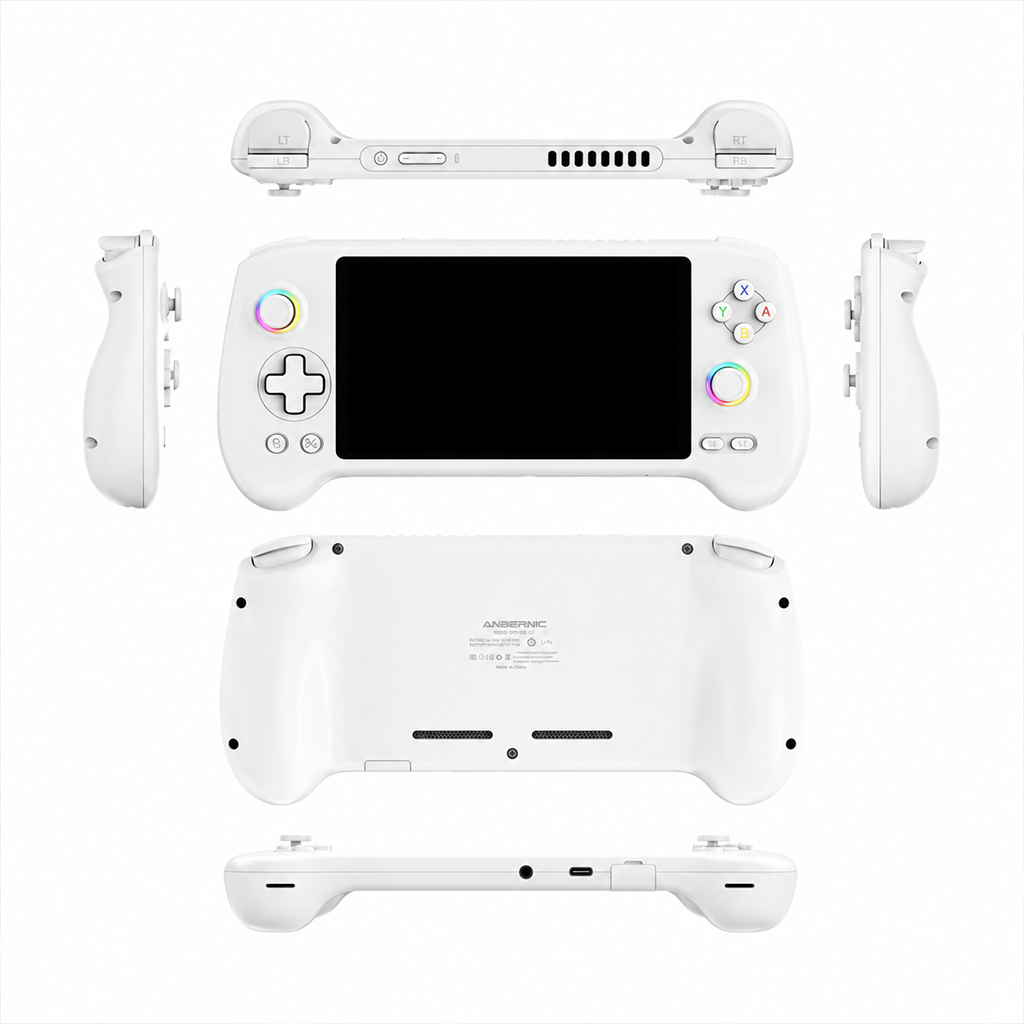 ANBERNIC RG557 Android Retro Handheld Oyun Konsolu 256GB, PS2 ve GameCube Destekli Taşınabilir Emülatör