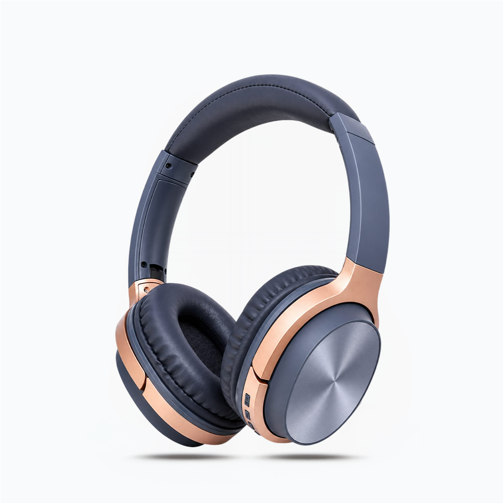 Hz830 Bt Süper Kalite Kablosuz Bluetooth Kulaklık 5.0 Gürültü Azaltıcı Kulaküstü Kulaklık Gri-gold