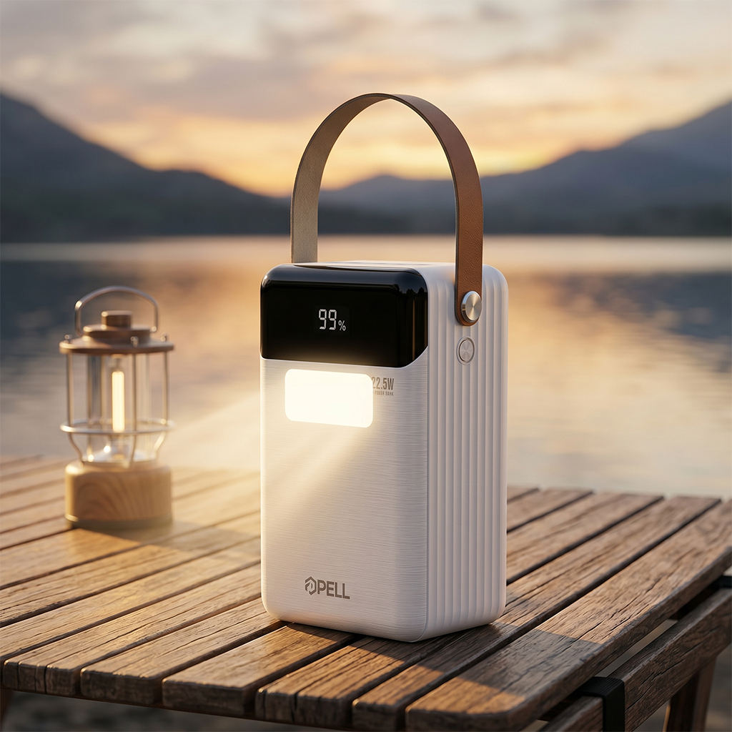 PL-F24 80.000 mAh Powerbank 22.5W Turbo Şarj, LED Işıklı Hızlı Taşınabilir Şarj Cihazı