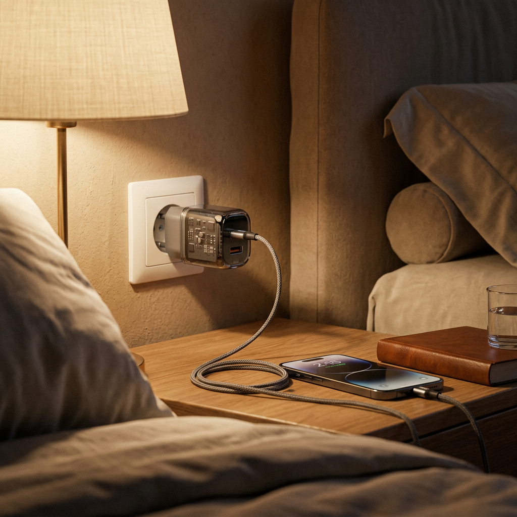 PL-E11 20W PD Çift Girişli Hızlı Şarj Başlığı, USB ve Type-C Seyahat Adaptörü