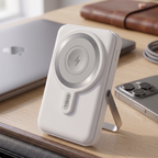 PL-F22 10000 mAh MagSafe Uyumlu Kablosuz Powerbank 22.5W Turbo Hızlı Taşınabilir Şarj Cihazı - Beyaz