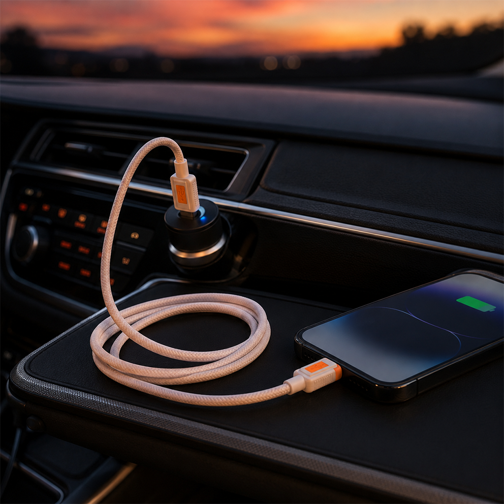 30w Hızlı Şarj Ve Data Kablosu Usb To Lightning
