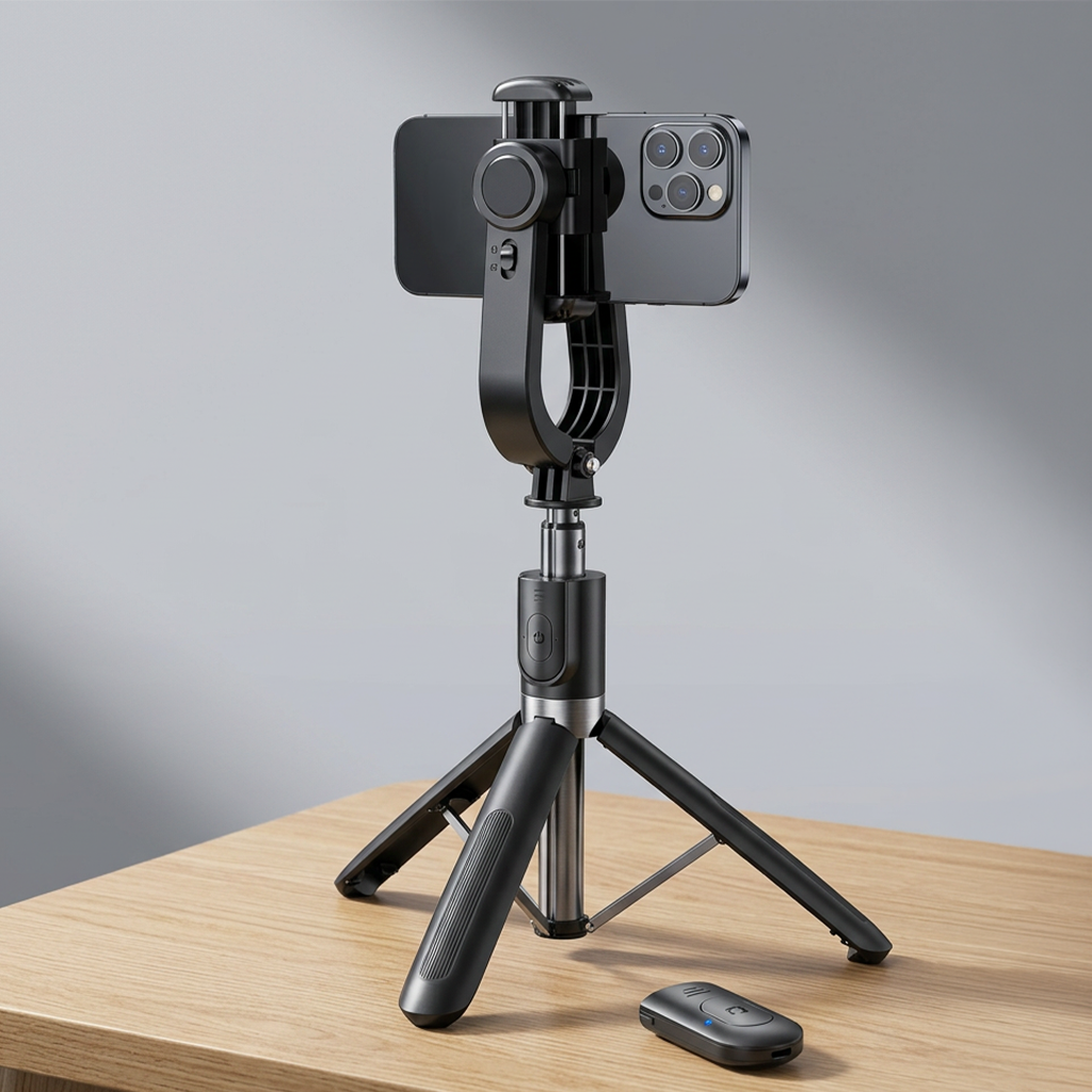 L02 Bluetooth Kumandalı Tripod Selfie Çubuğu 100cm, 4 In 1 Kablosuz Monopod