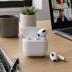 T3RD TWS Kablosuz Kulak İçi Bluetooth 5.3 Kulaklık, Aktif Gürültü Engelleyici ANC - Beyaz