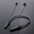 S22 Boyundan Askılı Spor Bluetooth 5.2 Kulaklık, Kablosuz Kulak İçi Koşu Kulaklığı - Siyah