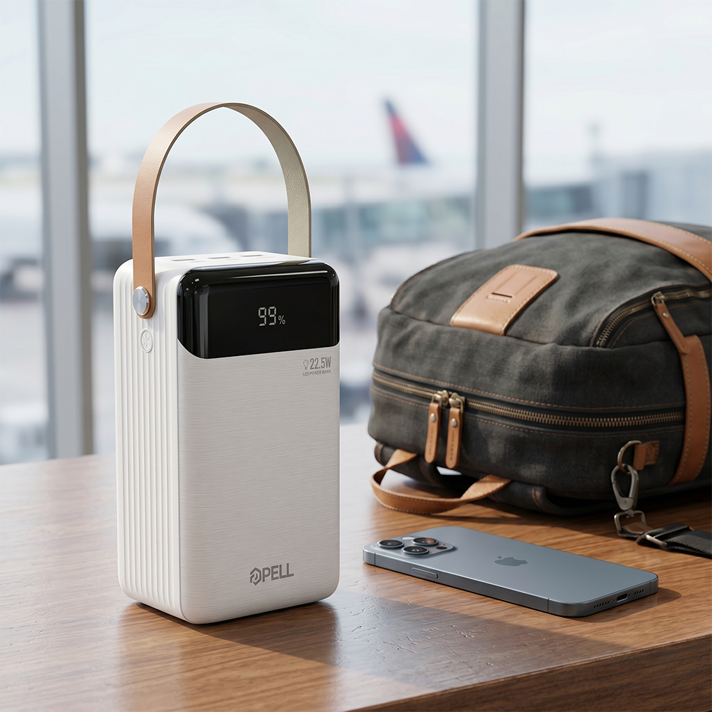 PL-F24 80.000 mAh Powerbank 22.5W Turbo Şarj, LED Işıklı Hızlı Taşınabilir Şarj Cihazı