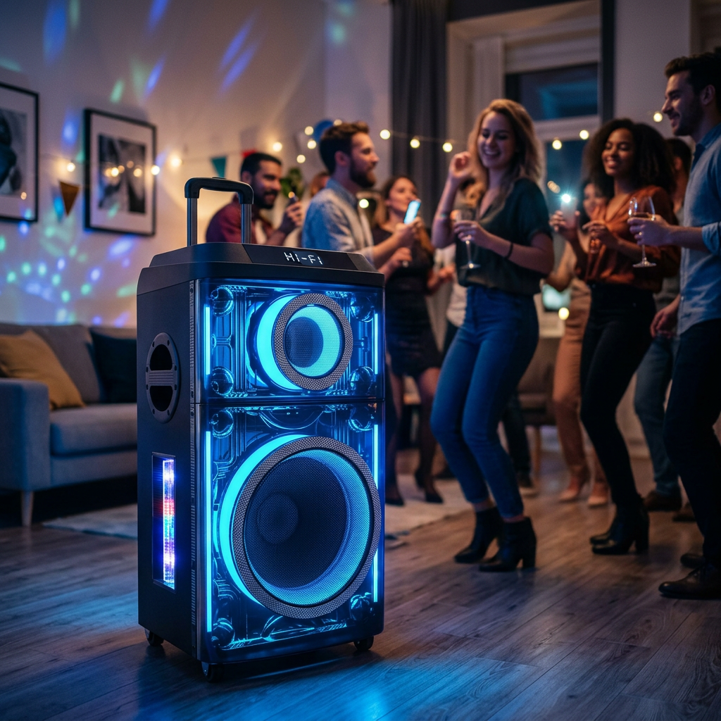 Büyük Boy 12H 6000W Bluetooth Hoparlör 462x423x823mm