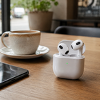 T3RD TWS Kablosuz Kulak İçi Bluetooth 5.3 Kulaklık, Aktif Gürültü Engelleyici ANC - Beyaz