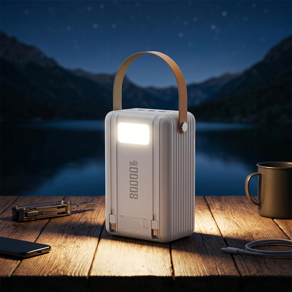 PL-F24 80.000 mAh Powerbank 22.5W Turbo Şarj, LED Işıklı Hızlı Taşınabilir Şarj Cihazı